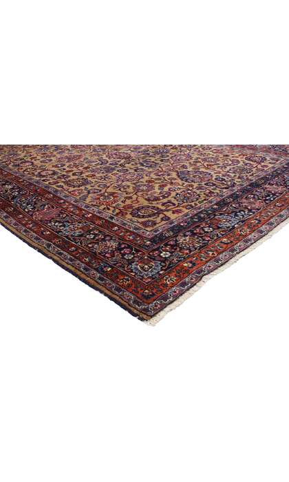 7 x 10 Antique Persian Mashhad Rug 76808