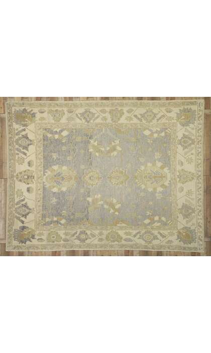 9 x 12 Turkish Gray Oushak Rug 51620