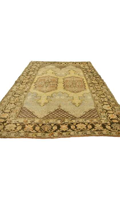4 x 7 Vintage Oushak Rug 51701