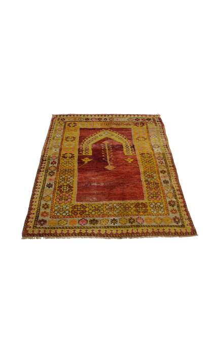 3 x 5  Vintage Oushak Rug 51748