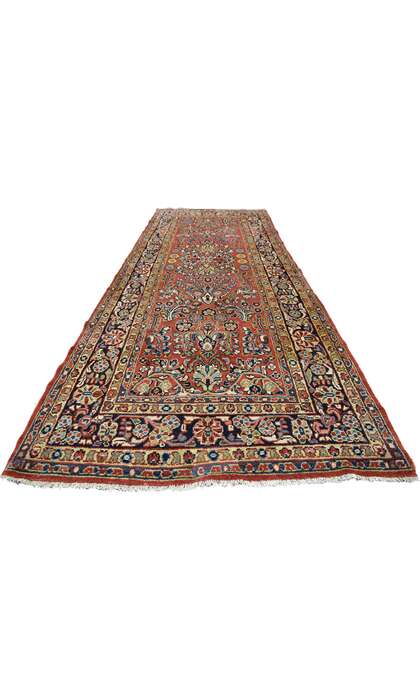 4 x 11 Antique Persian Mahal Rug 76850