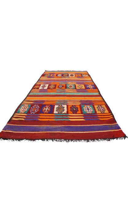 6 x 14 Vintage Moroccan Kilim Rug 20415