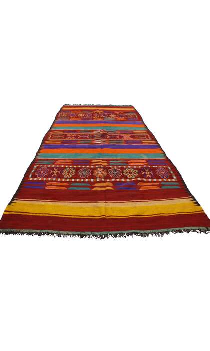6 x 12 Vintage Moroccan Kilim Rug 20417