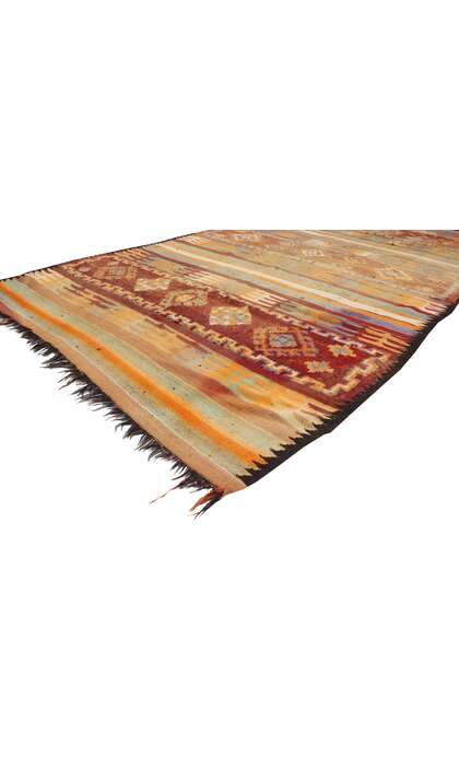 7 x 13 Vintage Moroccan Kilim Rug 20418
