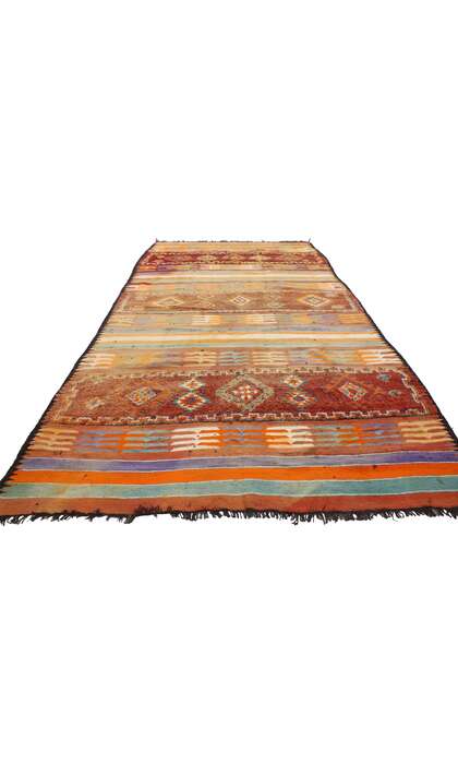 7 x 13 Vintage Moroccan Kilim Rug 20418