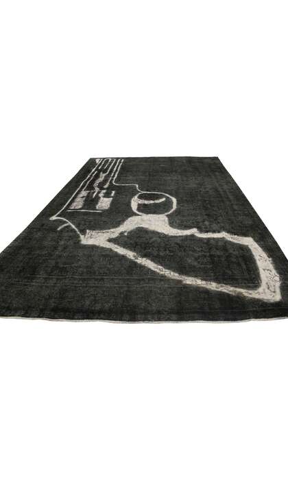 8 x 12 Vintage Overdyed Rug 80385