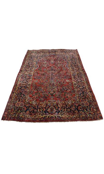 4 x 6 Antique Kashan Rug 76886