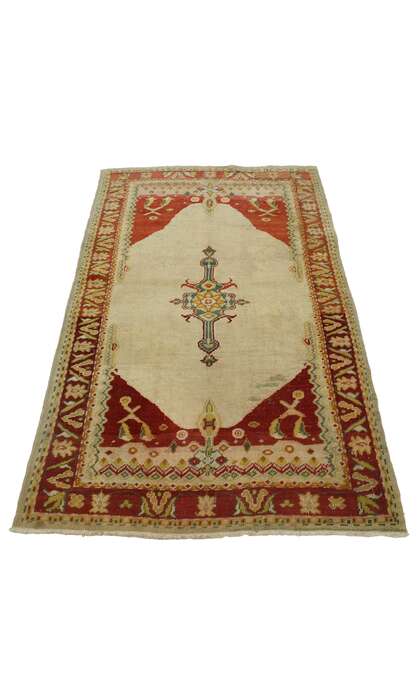 3 x 6 Vintage Oushak Rug 76896
