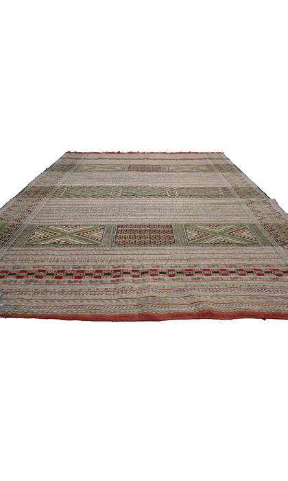7 x 10 Vintage Moroccan Kilim Rug 77008