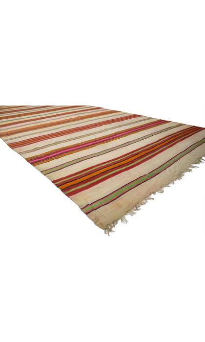 6 x 14 Vintage Berber Moroccan Kilim Rug with Tribal Boho Chic Style 20548