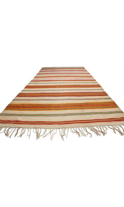 6 x 14 Vintage Berber Moroccan Kilim Rug with Tribal Boho Chic Style 20548