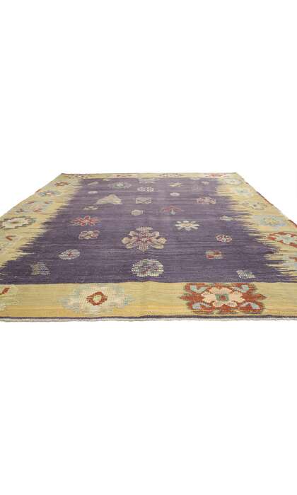 9 x 12 Turkish Kilim High-Low Rug 52203