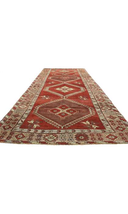5 x 15 Vintage Oushak Rug 52247