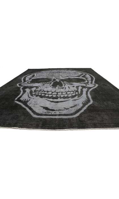 10 x 12 Vintage Overdyed Skull Rug 80432