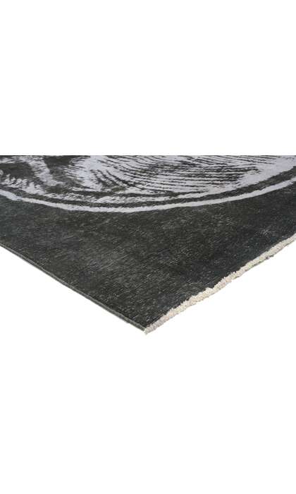 8 x 11 Vintage Overdyed Skull Rug 80434