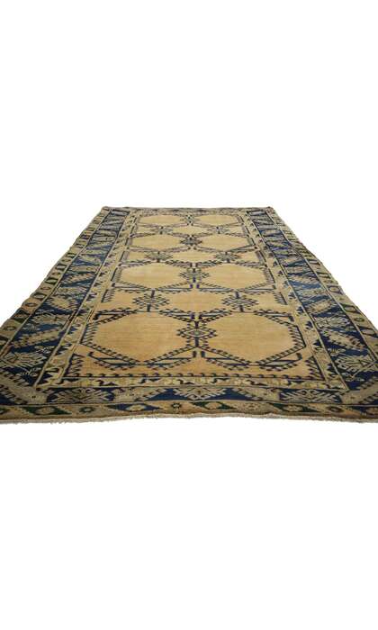 6 x 10 Vintage Turkish Oushak Rug 50099