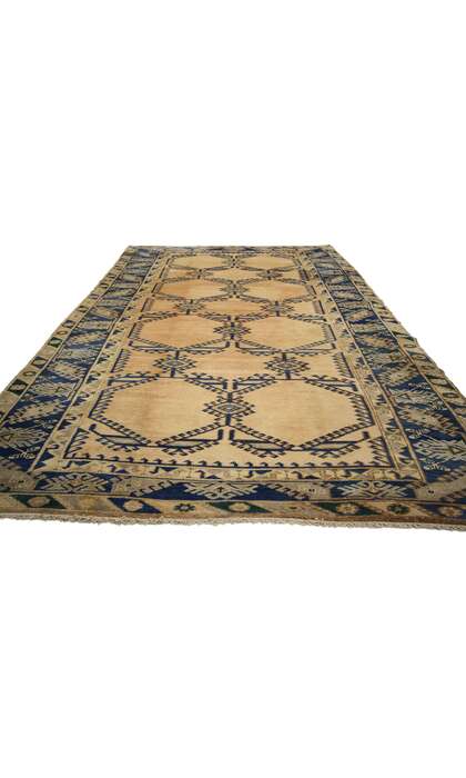 6 x 10 Vintage Turkish Oushak Rug 50100
