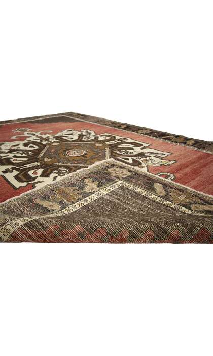 6 x 9 Vintage Turkish Oushak Rug 50223