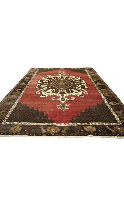 6 x 9 Vintage Turkish Oushak Rug 50223