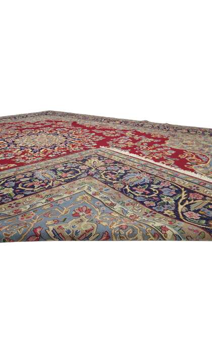 10 x 13 Vintage Red Persian Kerman Rug 60292