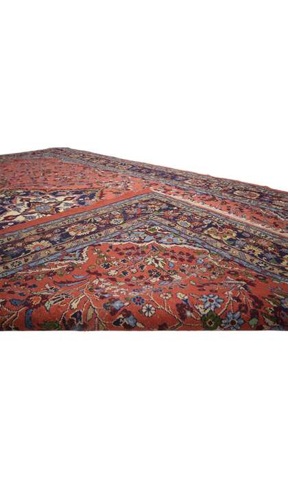 7 x 10 Vintage Persian Mehraban Rug 60340