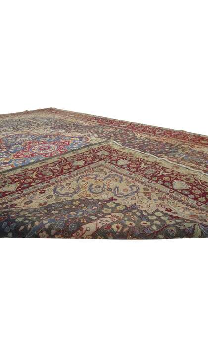 7 x 10 Antique Indian Agra Rug 71743