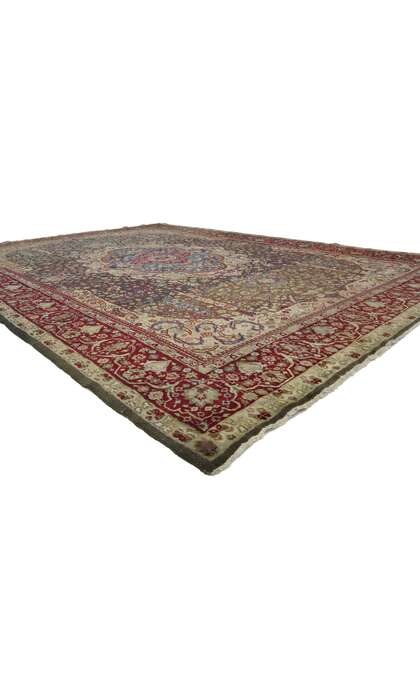 7 x 10 Antique Indian Agra Rug 71743