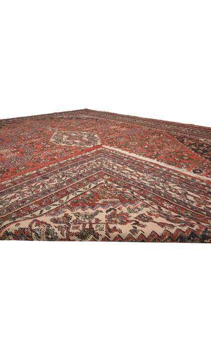 9 x 12 Vintage Persian Hamadan Rug 72034