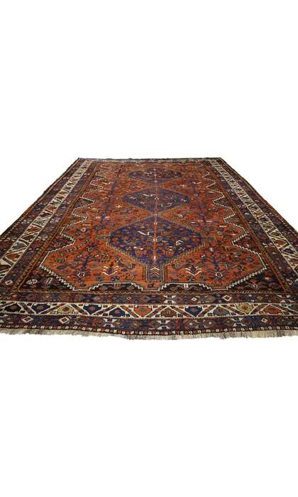 7 x 9 Antique Shiraz Rug 73264