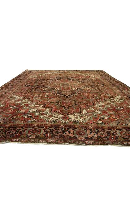 10 x 13 Vintage Heriz Rug 73720