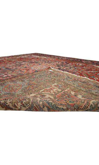 10 x 13 Vintage Heriz Rug 74496