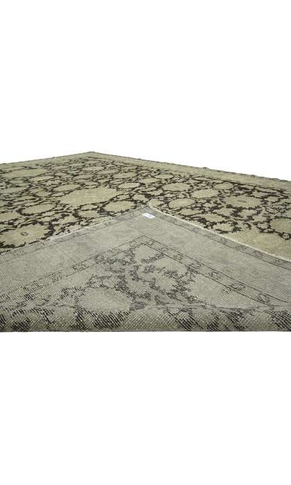 8 x 11 Distressed Antique Indian Agra Rug with Modern Rustic Style 74661