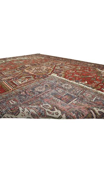 7 x 10 Vintage Heriz Rug 75334