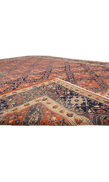 10 x 13 Vintage Persian Mashhad Rug 75579