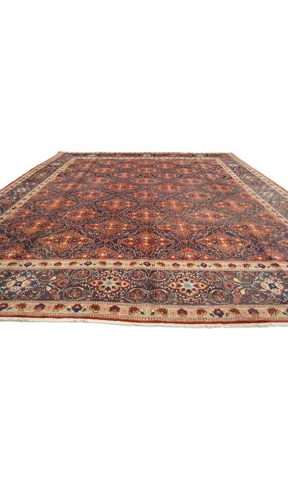 10 x 13 Vintage Persian Mashhad Rug 75579