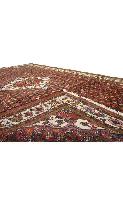 7 x 10 Vintage Persian Hosseinabad Rug 76028