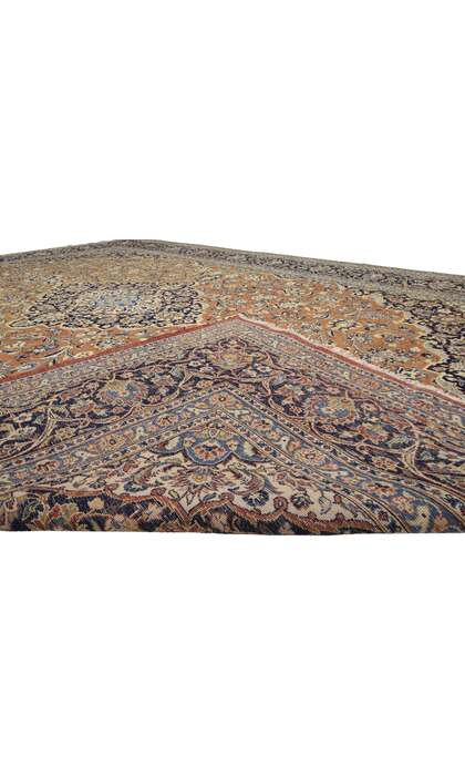 9 x 13 Vintage Kashan Rug 76325