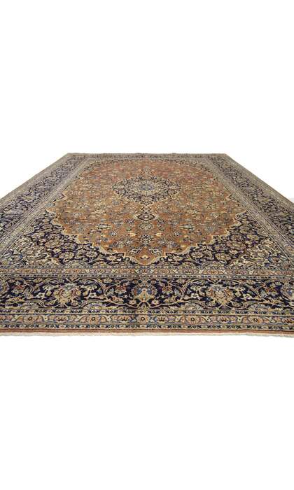 9 x 13 Vintage Kashan Rug 76325