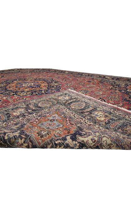 10 x 13 Vintage Persian Mashhad Rug 76419
