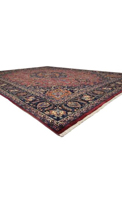 10 x 13 Vintage Persian Mashhad Rug 76419