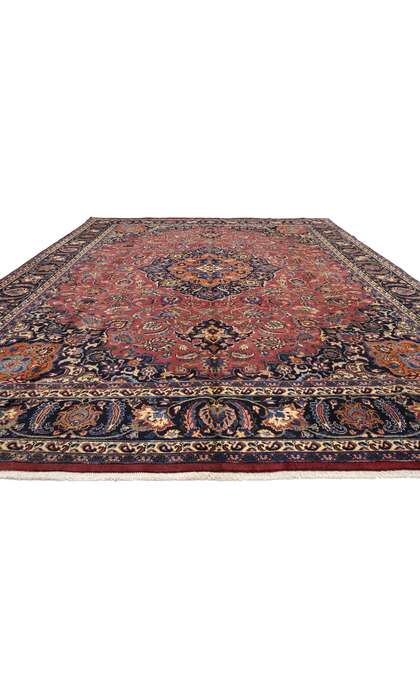 10 x 13 Vintage Persian Mashhad Rug 76419