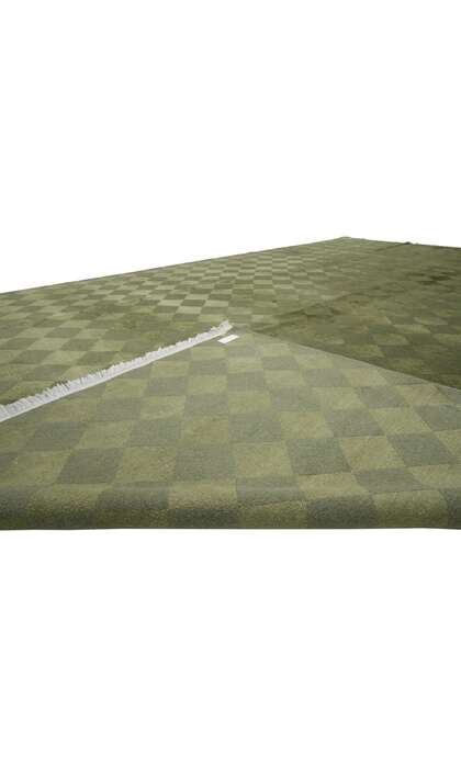 9 x 12 Vintage Harlequin Tibetan Wool and Silk Rug 76665