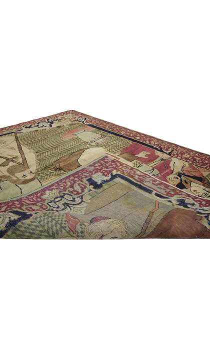 3 x 4 Antique Kerman Rug 77161