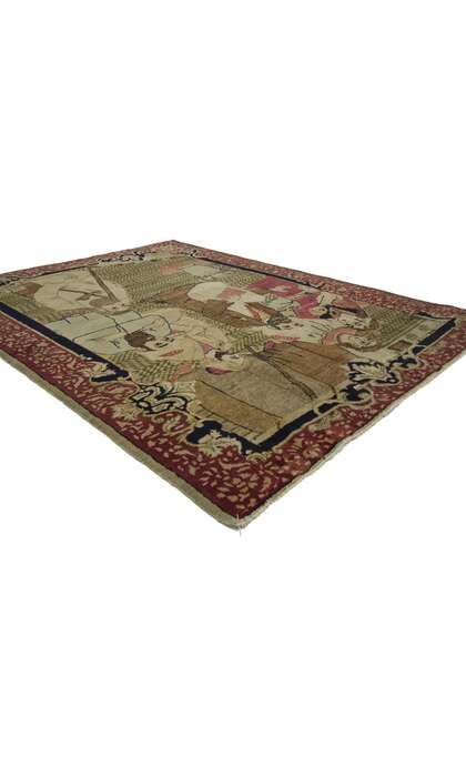 3 x 4 Antique Kerman Rug 77161