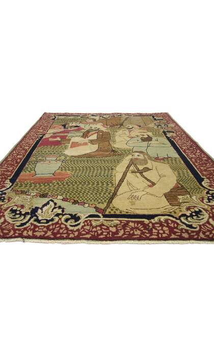 3 x 4 Antique Kerman Rug 77161
