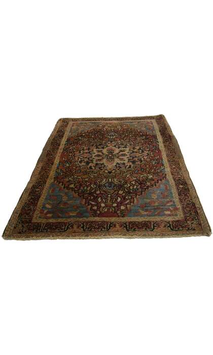 2 x 2 Antique Farahan Sarouk Rug 77163
