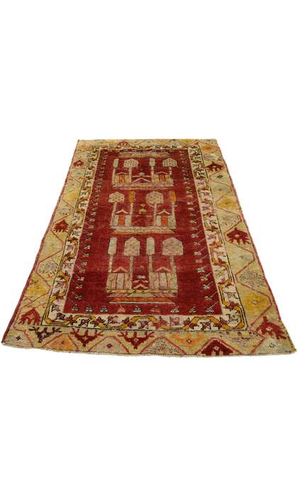 3 x 5 Vintage Oushak Rug 52295