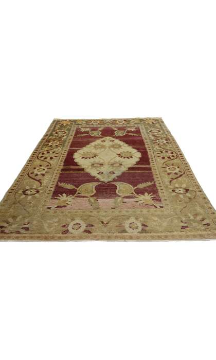 4 x 6 Vintage Oushak Rug 52299