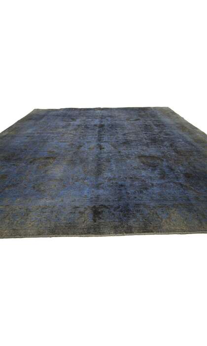 9 x 11 Vintage Turkish Overdyed Rug 60628 floor