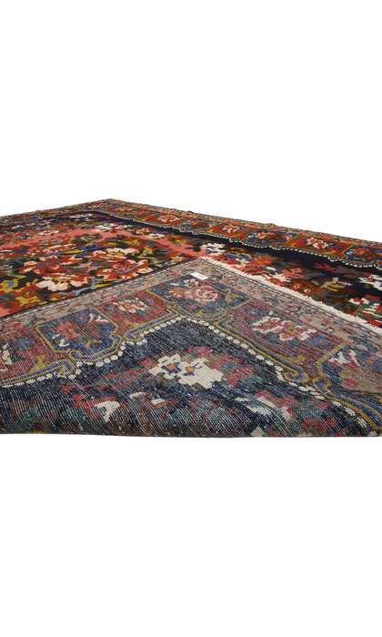 7 x 10 Vintage Persian Bibibaff Bakhtiari Rug 75358